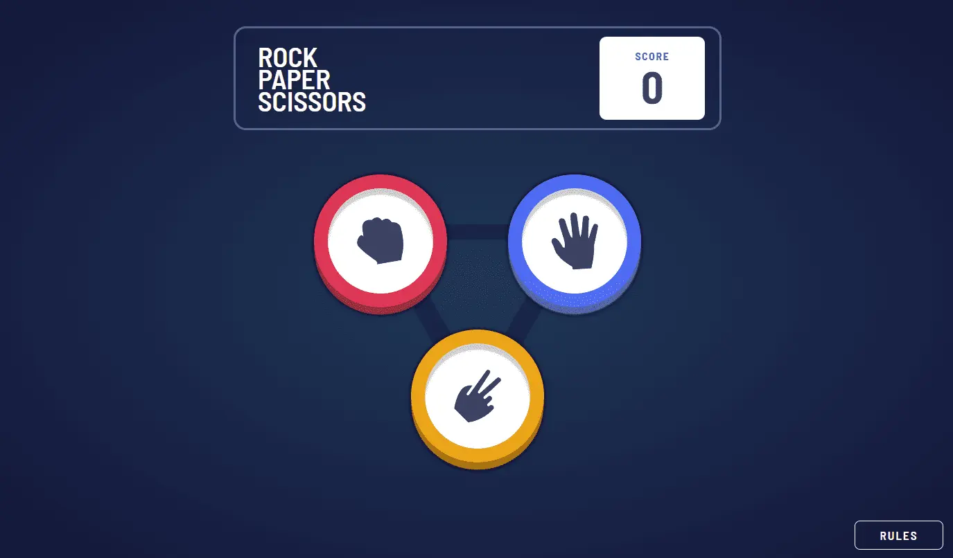 Игра Rock Paper Scissors project image